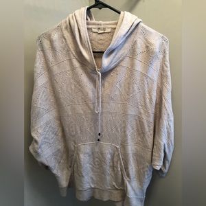 Boho Drop Sleeve Cream Hoodie